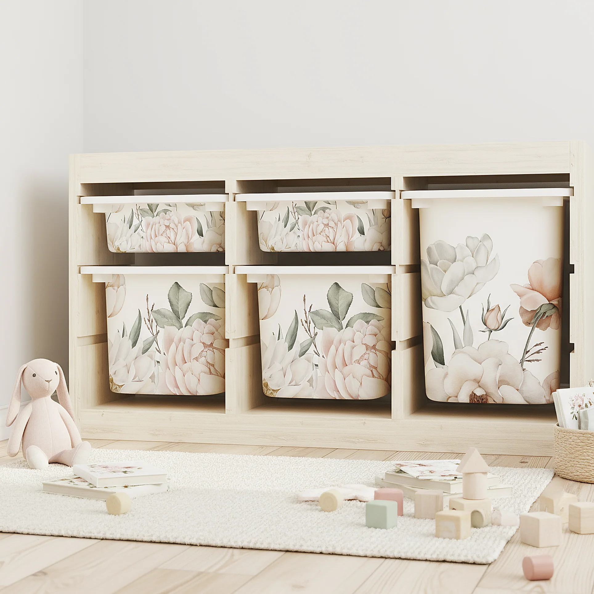 Möbelfolie für IKEA Trofast - Blush Bloom - Image 5