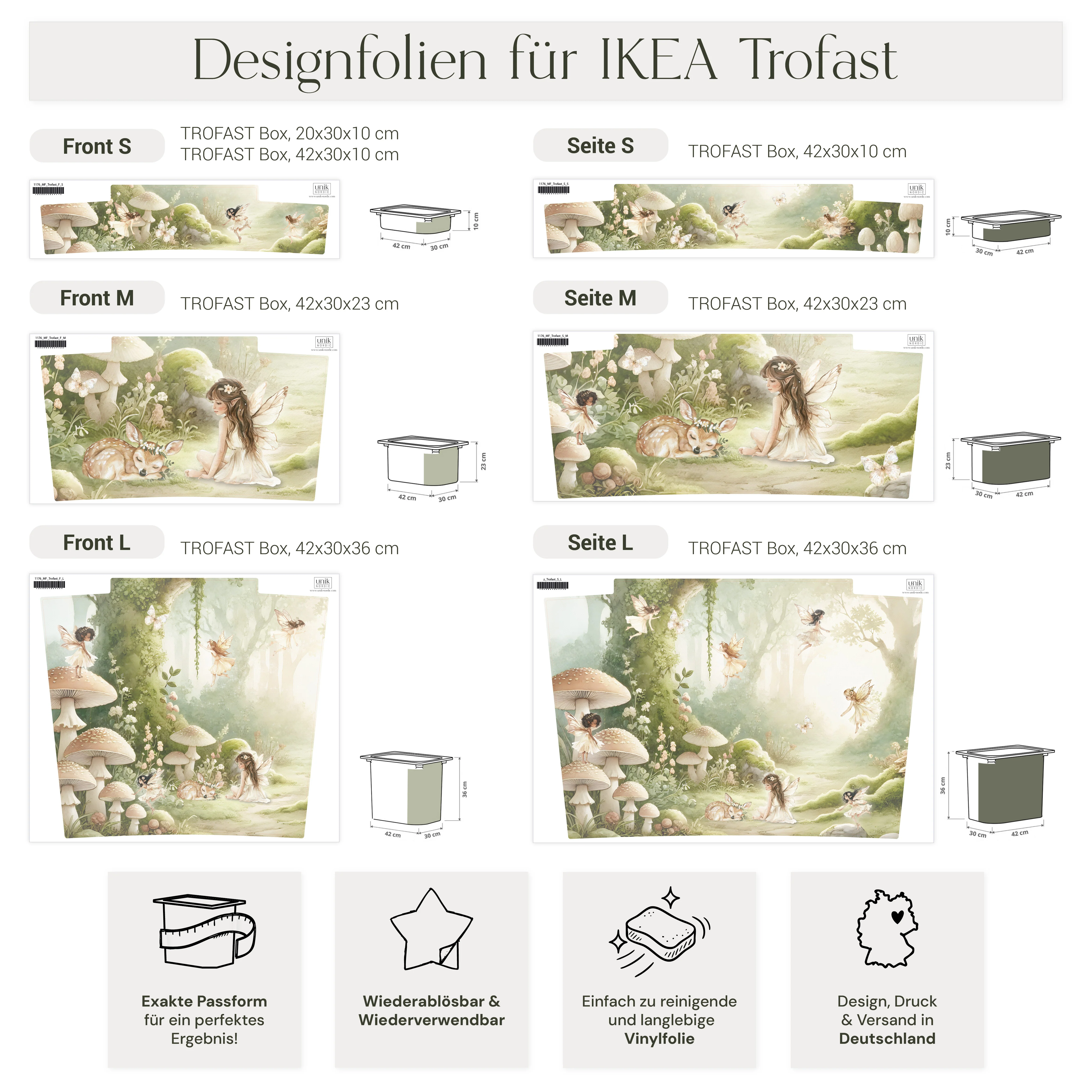 Möbelfolie für IKEA Trofast - Feenwald - Image 7