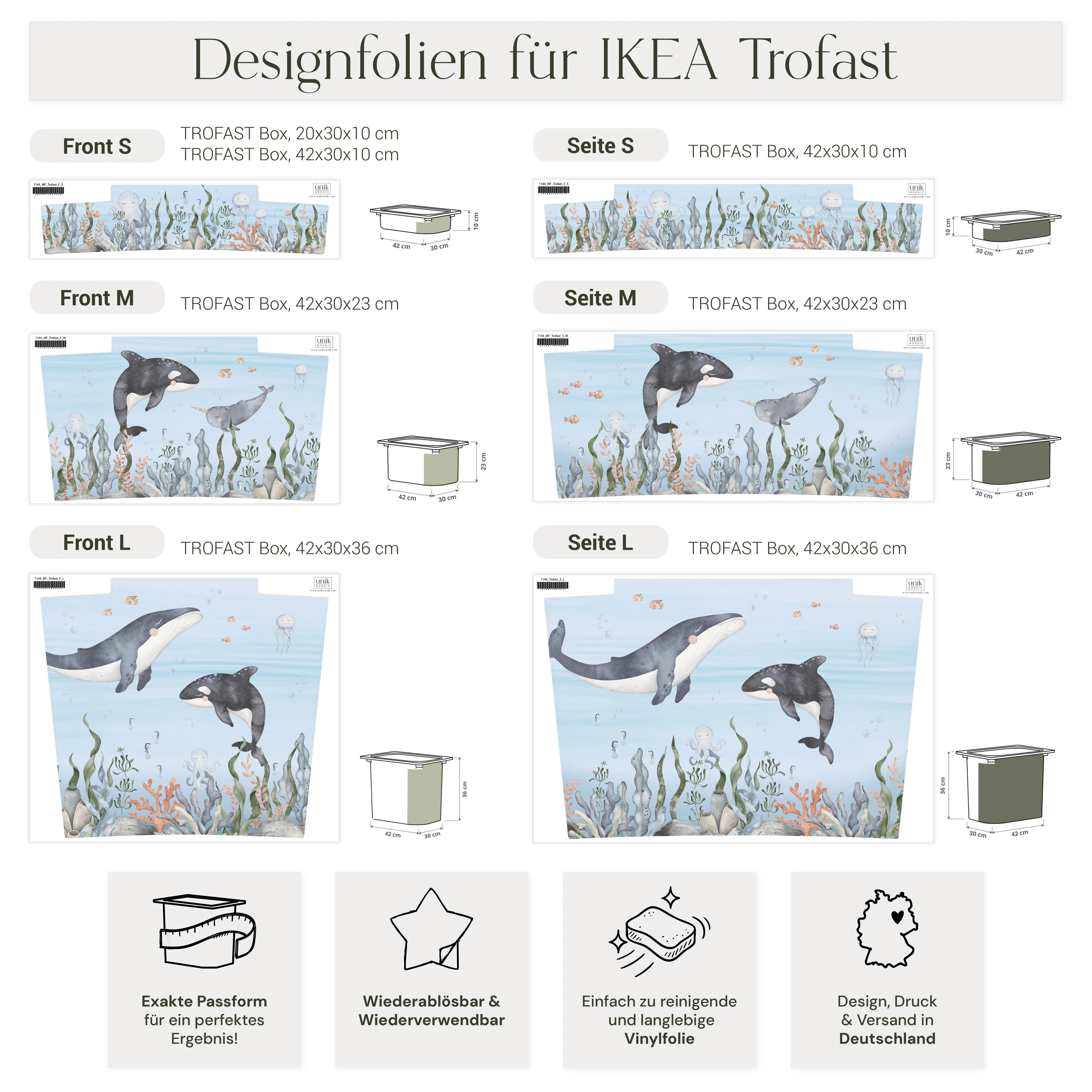 Möbelfolie für IKEA Trofast - Meeresboden - Image 6