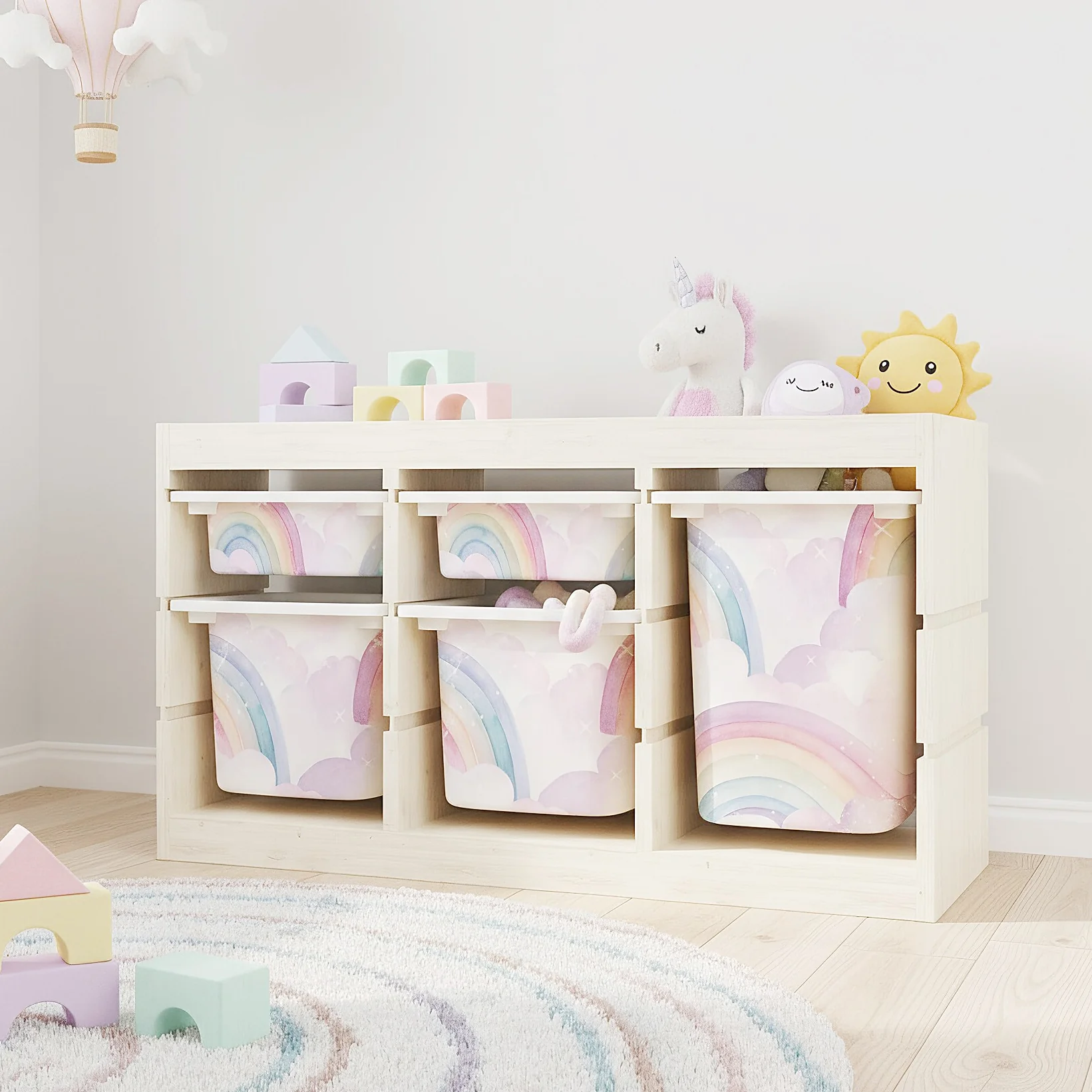 Möbelfolie für IKEA Trofast - Regenbögen Schimmer - Image 3