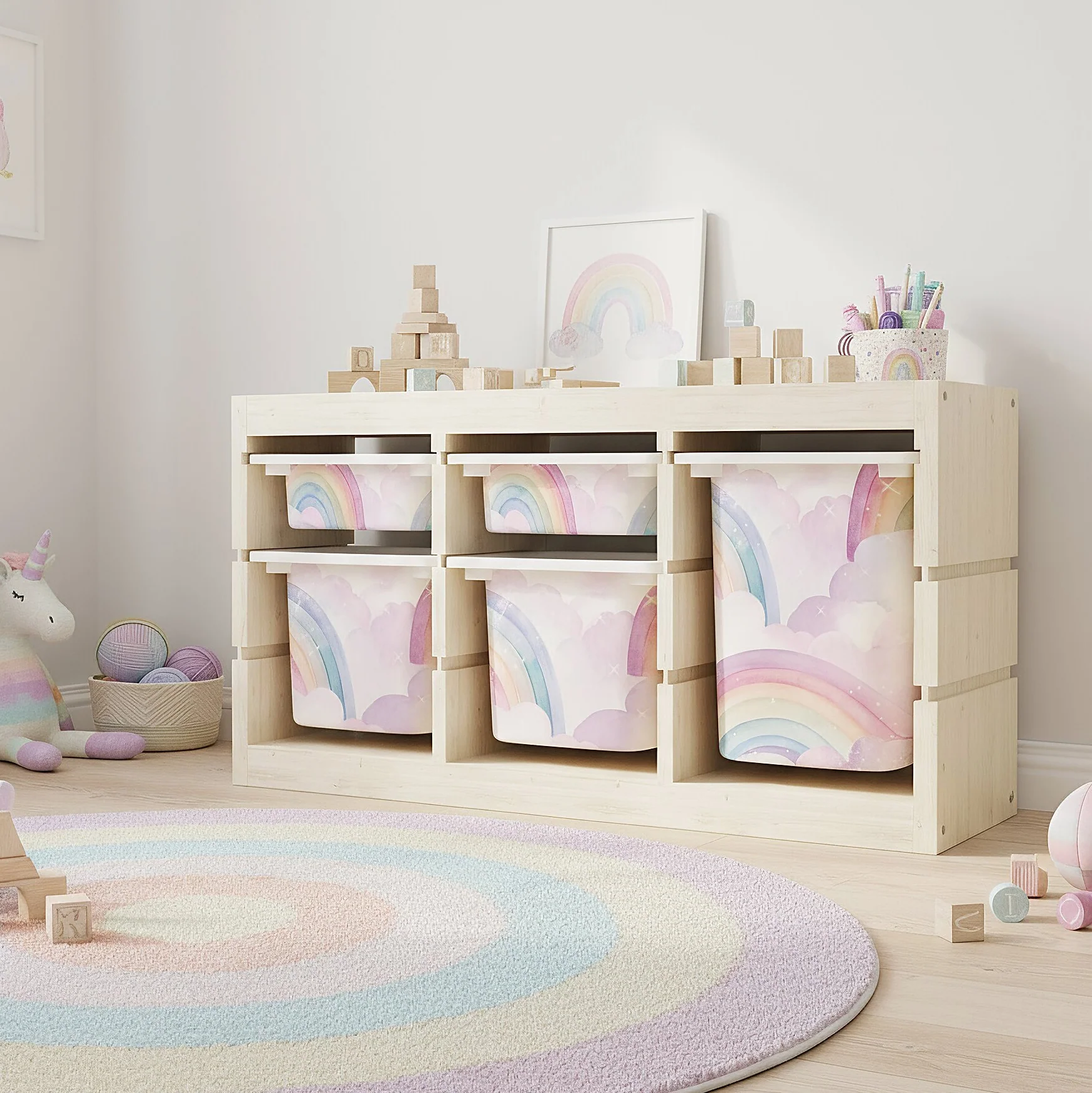 Möbelfolie für IKEA Trofast - Regenbögen Schimmer - Image 4