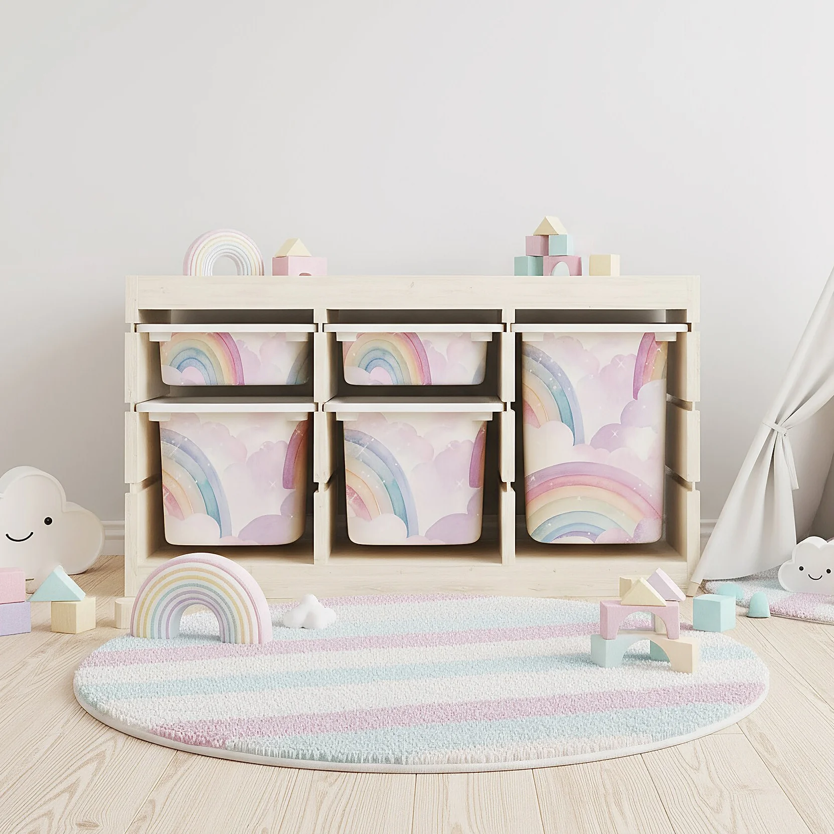 Möbelfolie für IKEA Trofast - Regenbögen Schimmer - Image 5