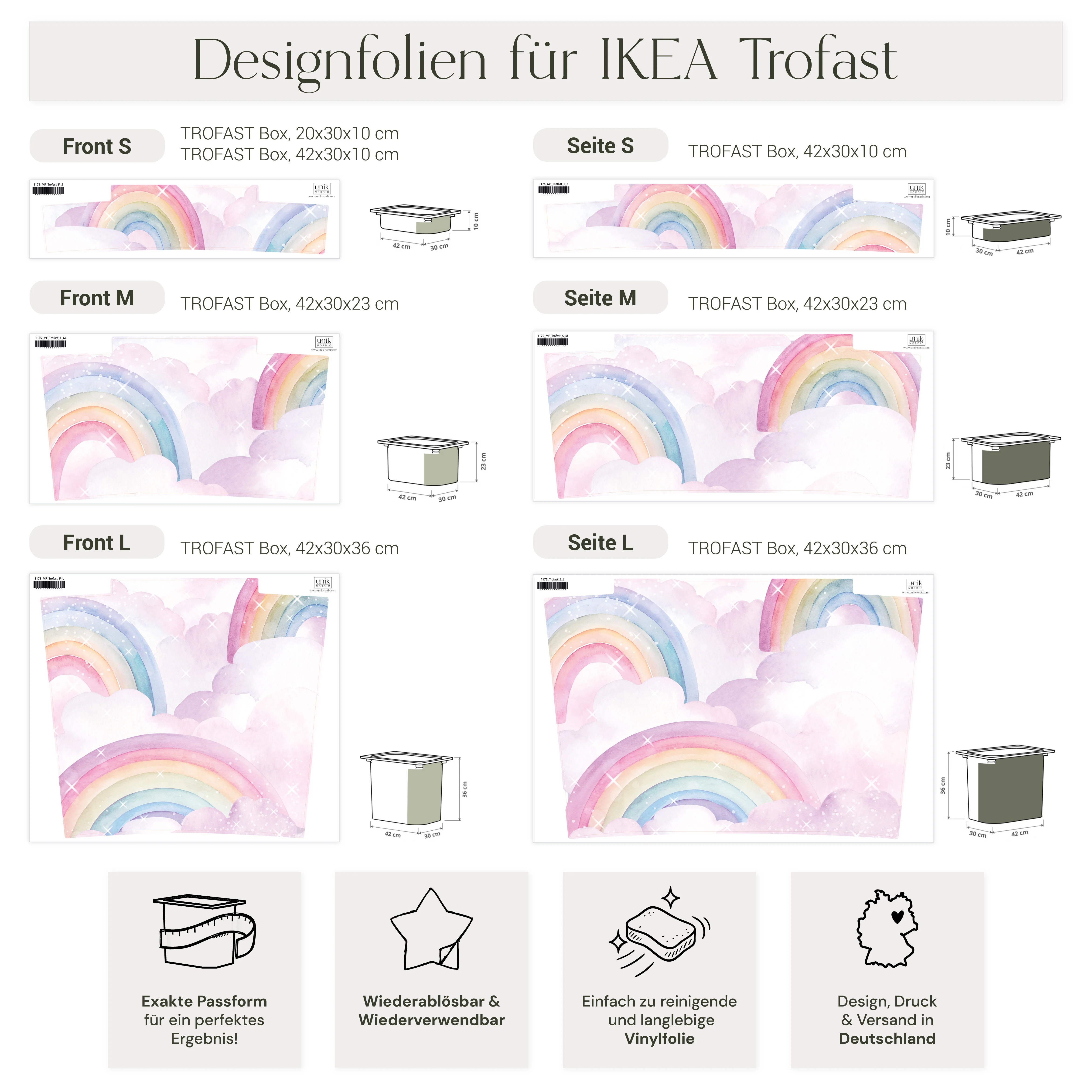 Möbelfolie für IKEA Trofast - Regenbögen Schimmer - Image 6