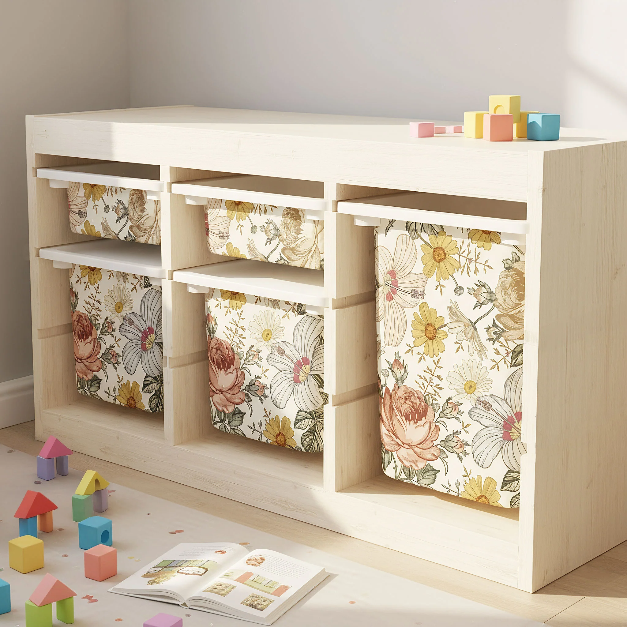 Möbelfolie für IKEA Trofast - Vintage Blumen - Image 5