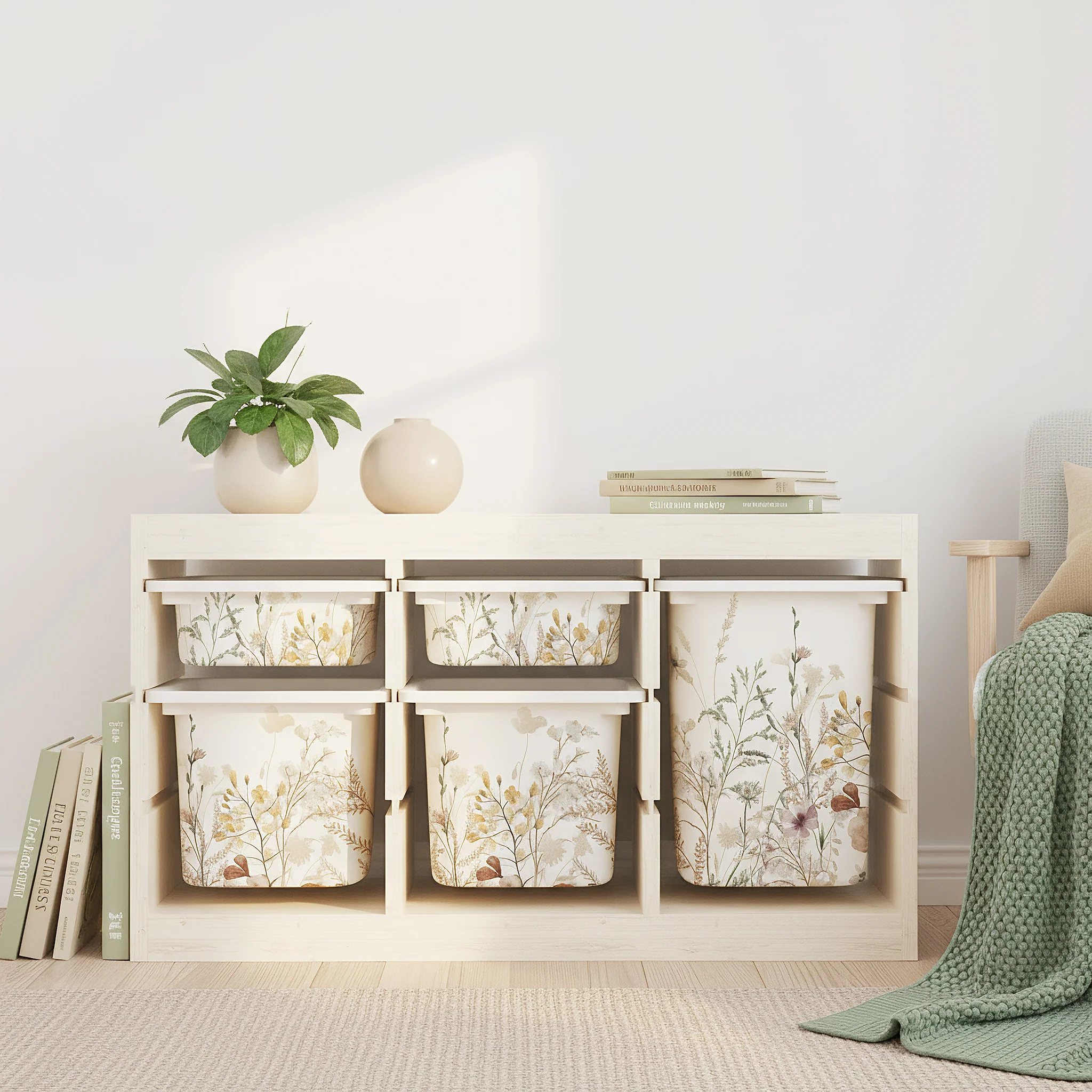 Möbelfolie für IKEA Trofast - Vintage Flower Border - Image 5