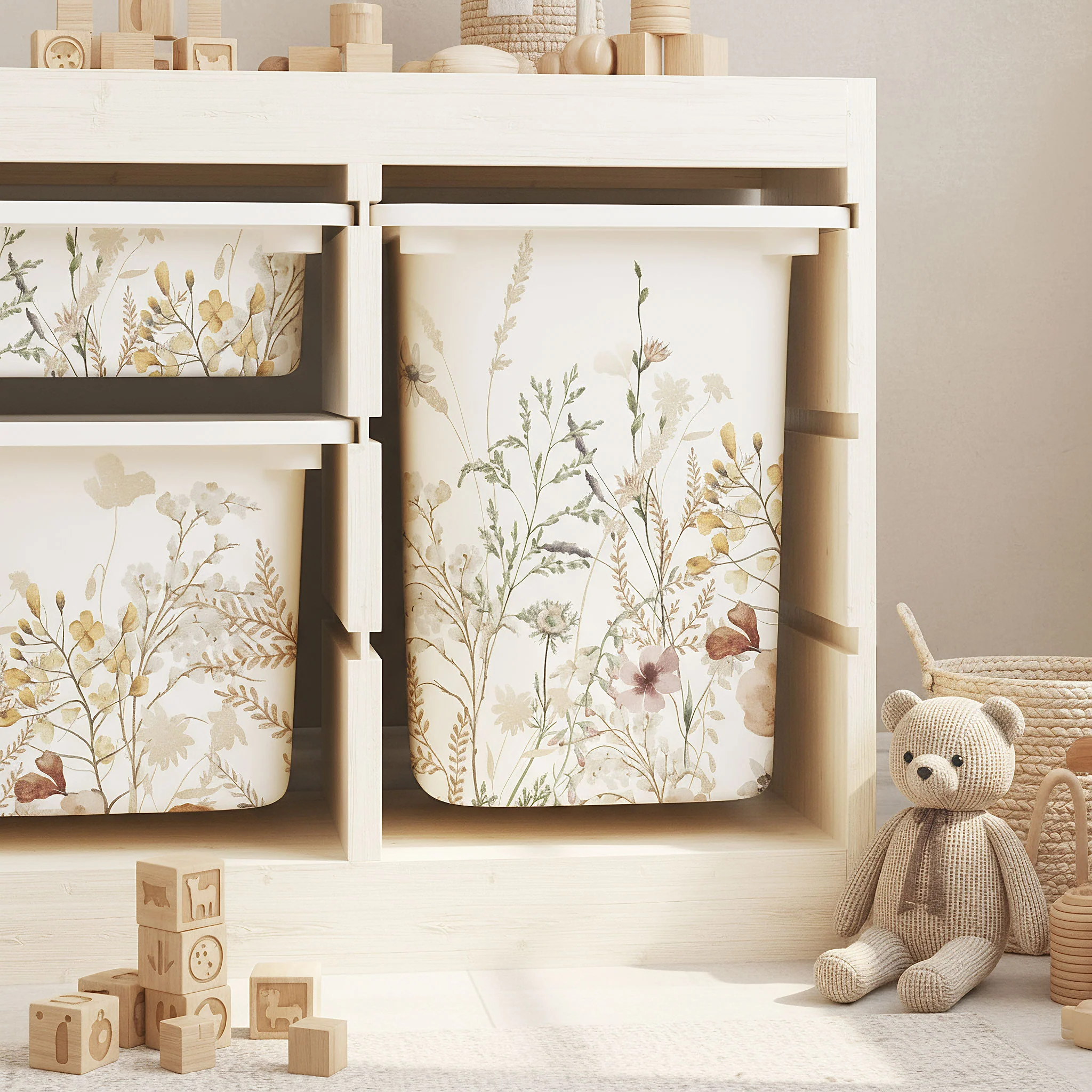 Möbelfolie für IKEA Trofast - Vintage Flower Border - Image 6