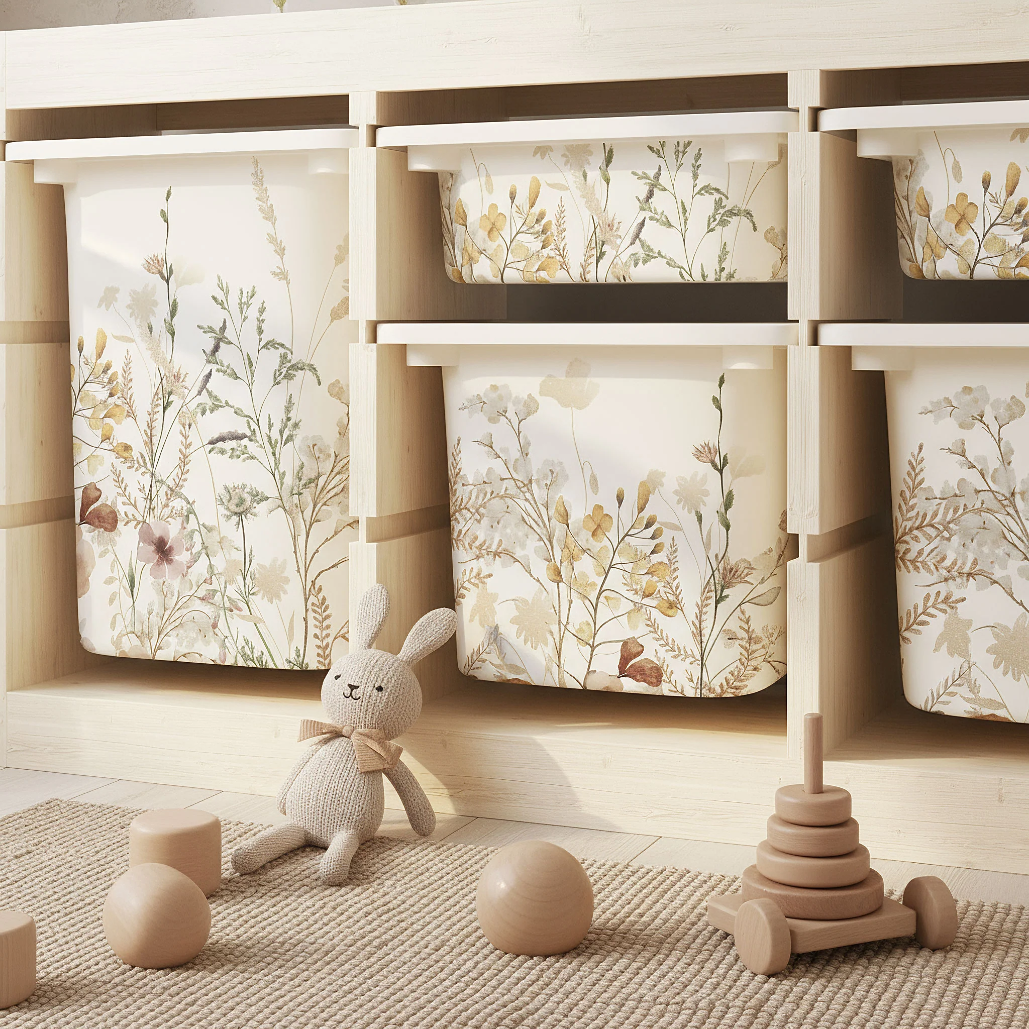 Möbelfolie für IKEA Trofast - Vintage Flower Border - Image 7
