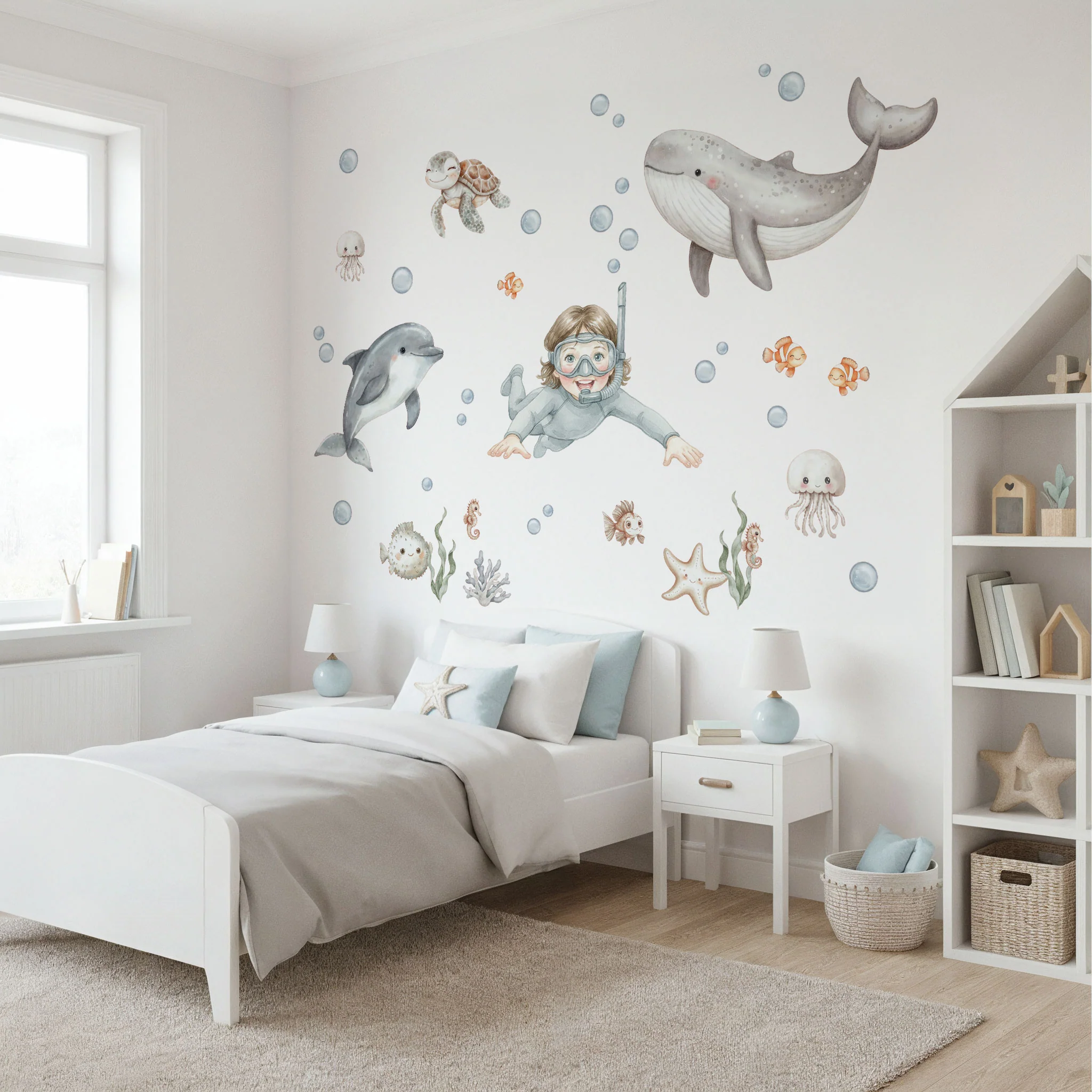 Personalisierte Wandsticker Ocean Friends - Image 4