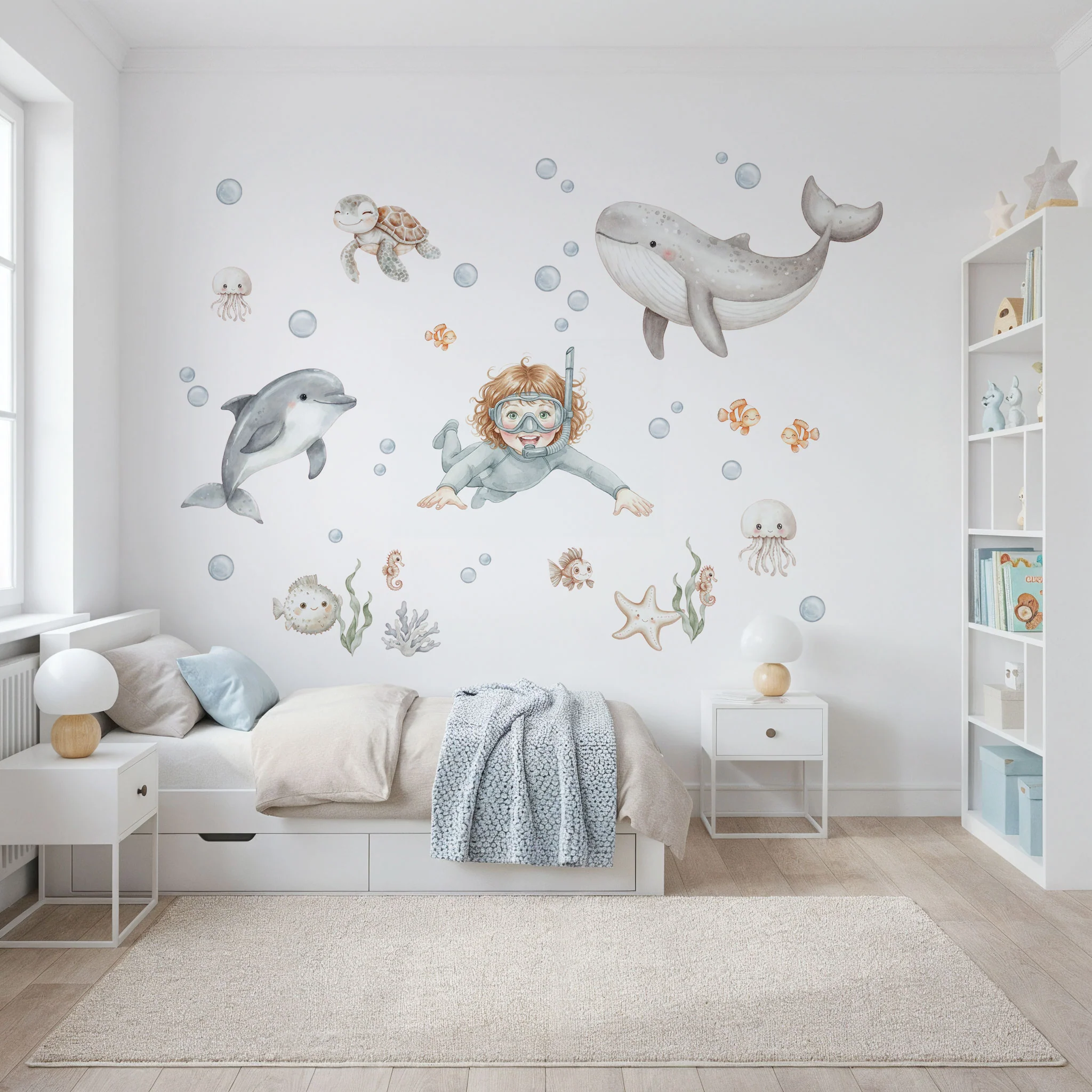 Personalisierte Wandsticker Ocean Friends - Image 5