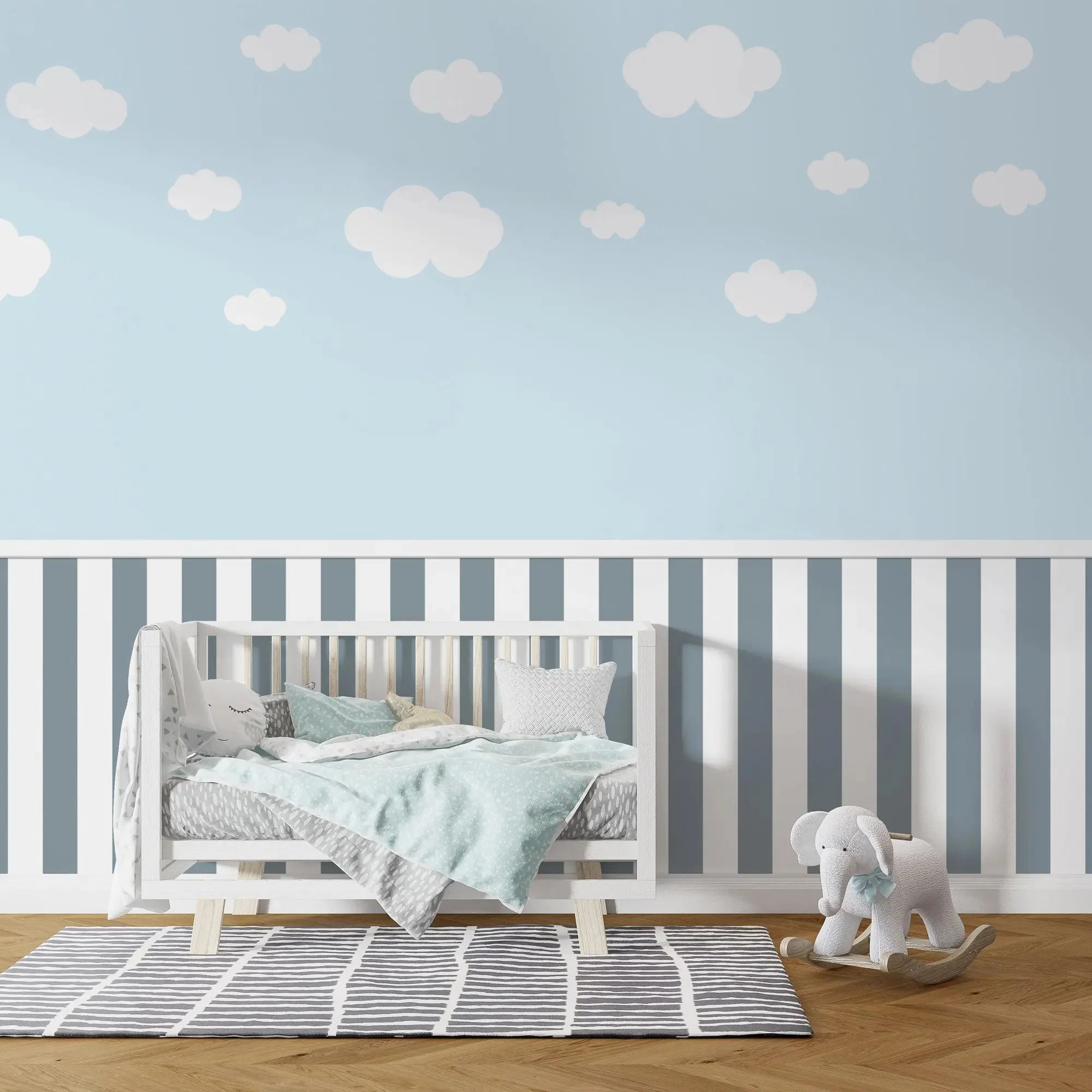Kindertapete Sockel Wolken - Image 4