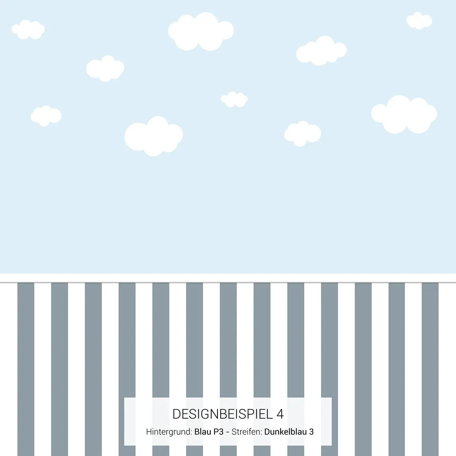 Kindertapete Sockel Wolken - Image 8