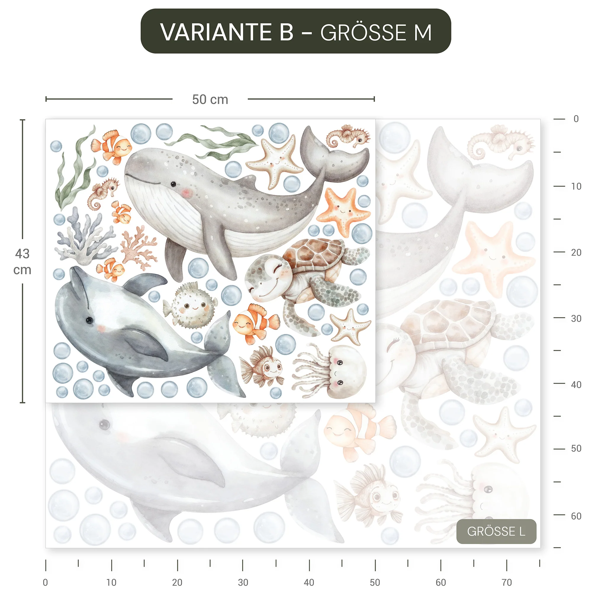 Wandsticker Ocean Friends - Image 11