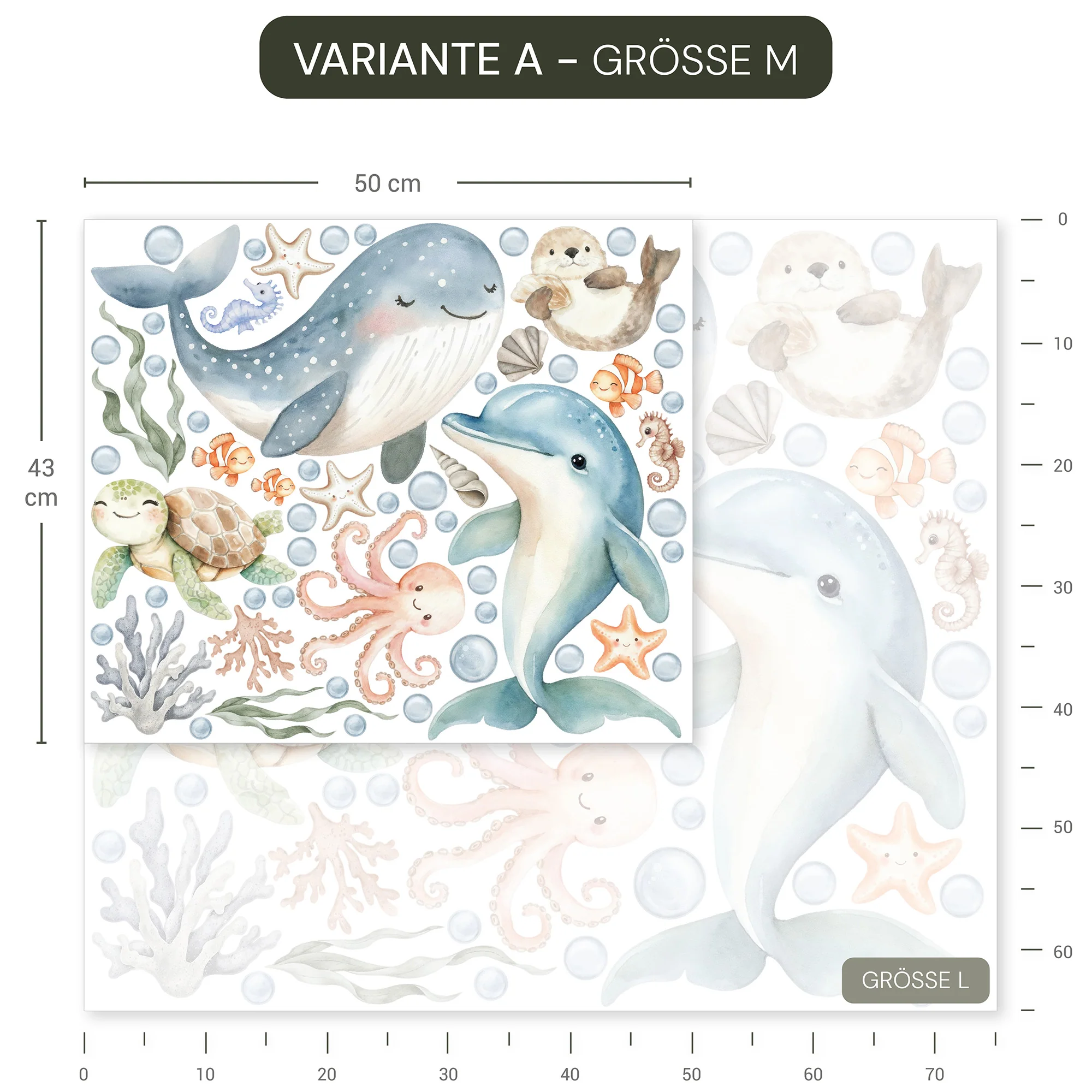 Wandsticker Ocean Friends - Image 15