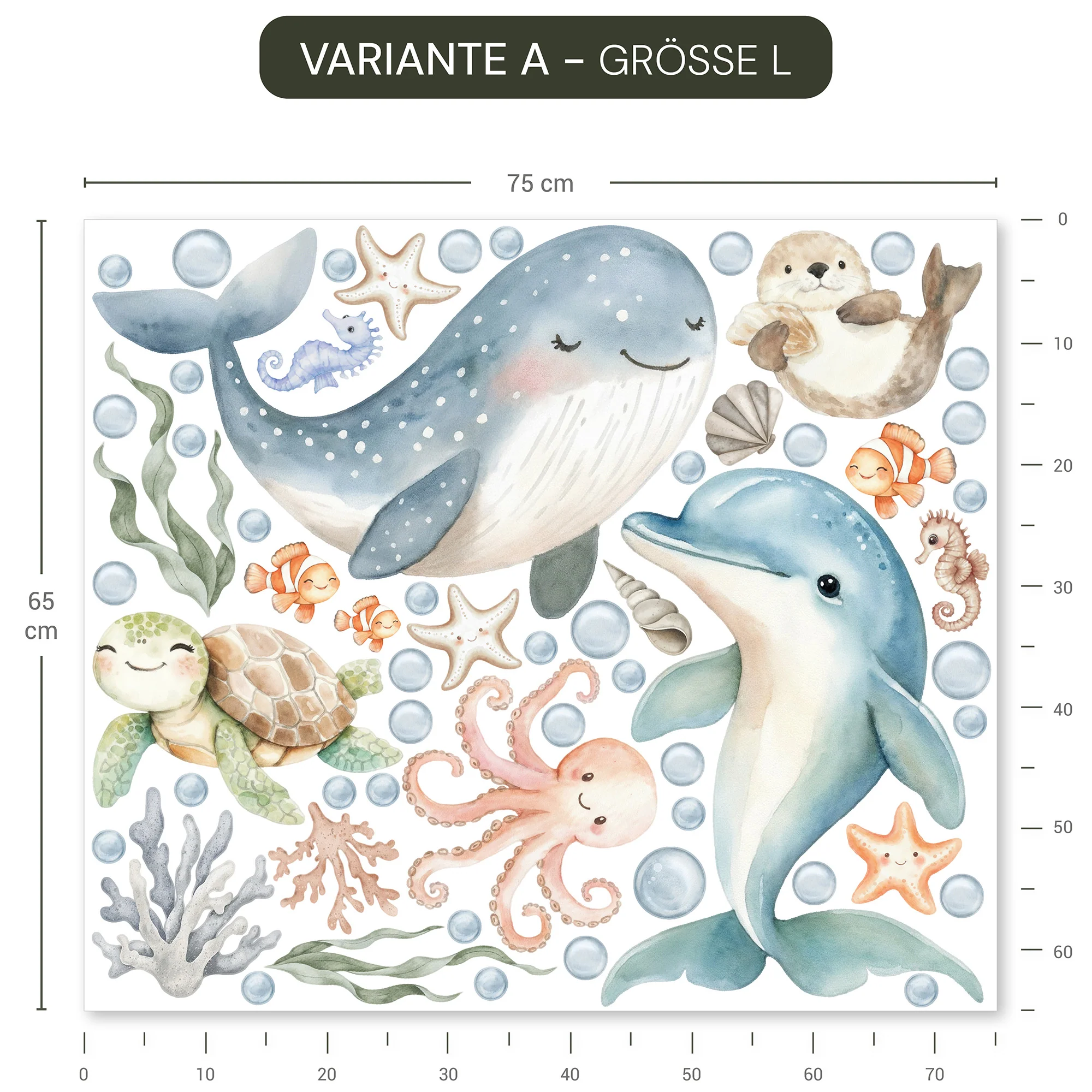 Wandsticker Ocean Friends - Image 16