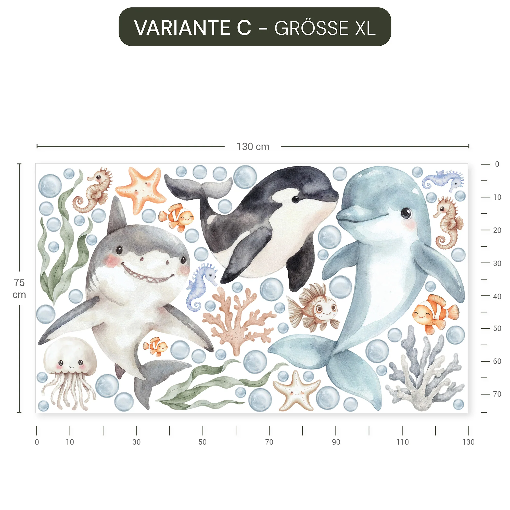 Wandsticker Ocean Friends - Image 9