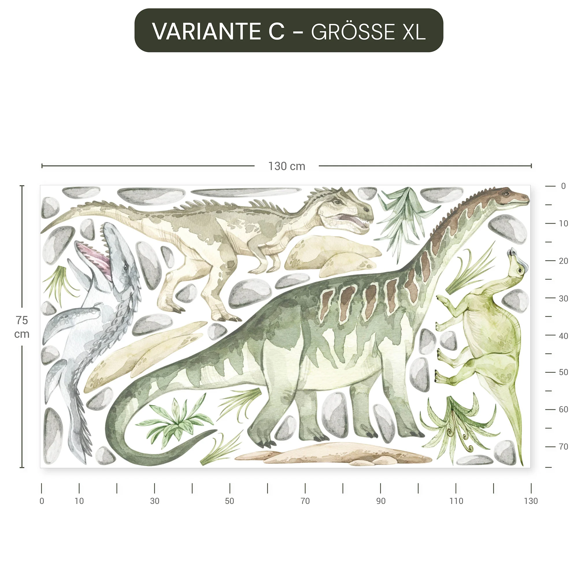 Wandsticker Pastell Dinosaurier - Image 10