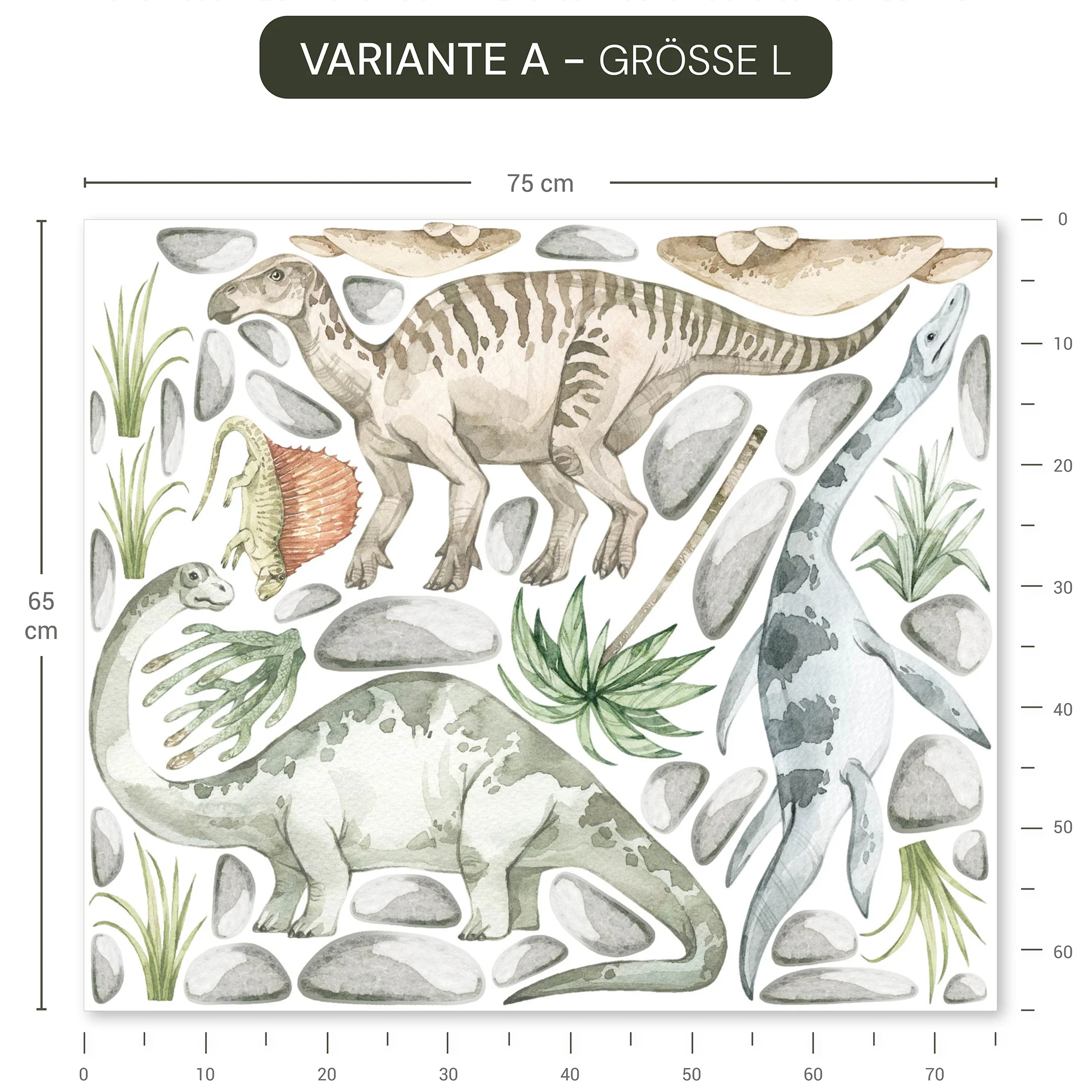 Wandsticker Pastell Dinosaurier - Image 11