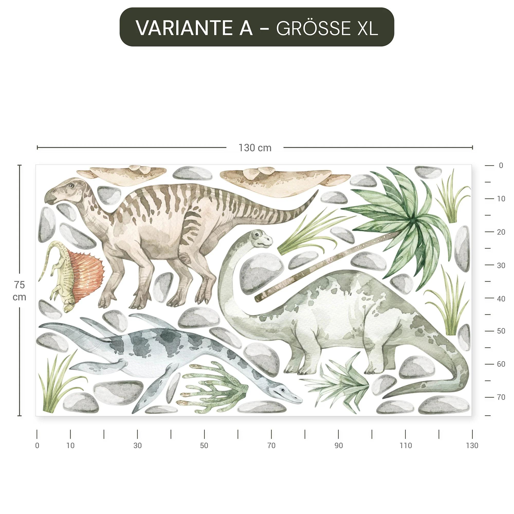 Wandsticker Pastell Dinosaurier - Image 14