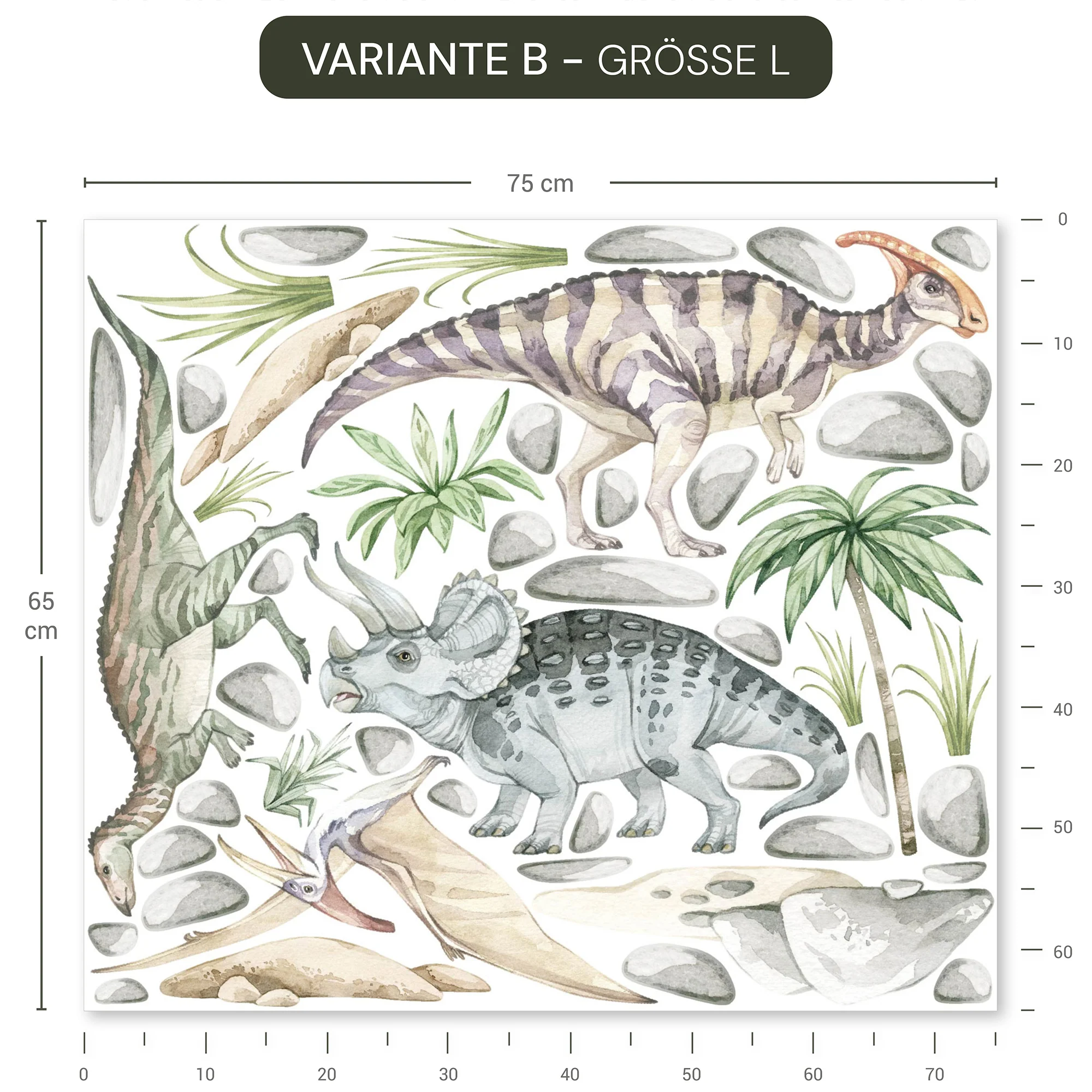 Wandsticker Pastell Dinosaurier - Image 3