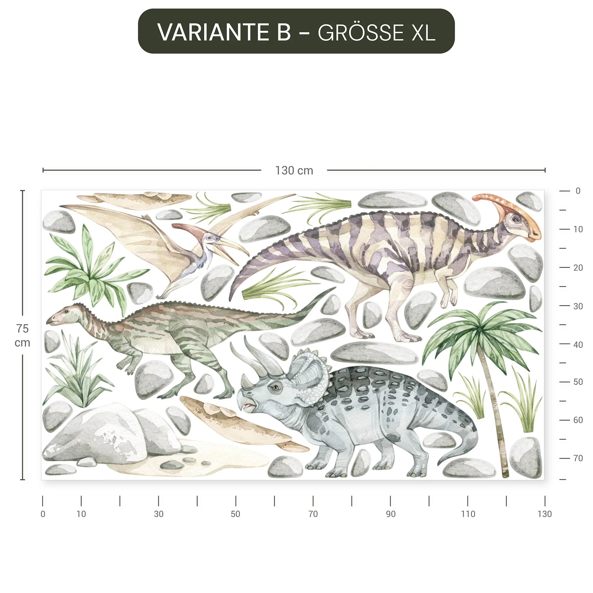Wandsticker Pastell Dinosaurier - Image 6