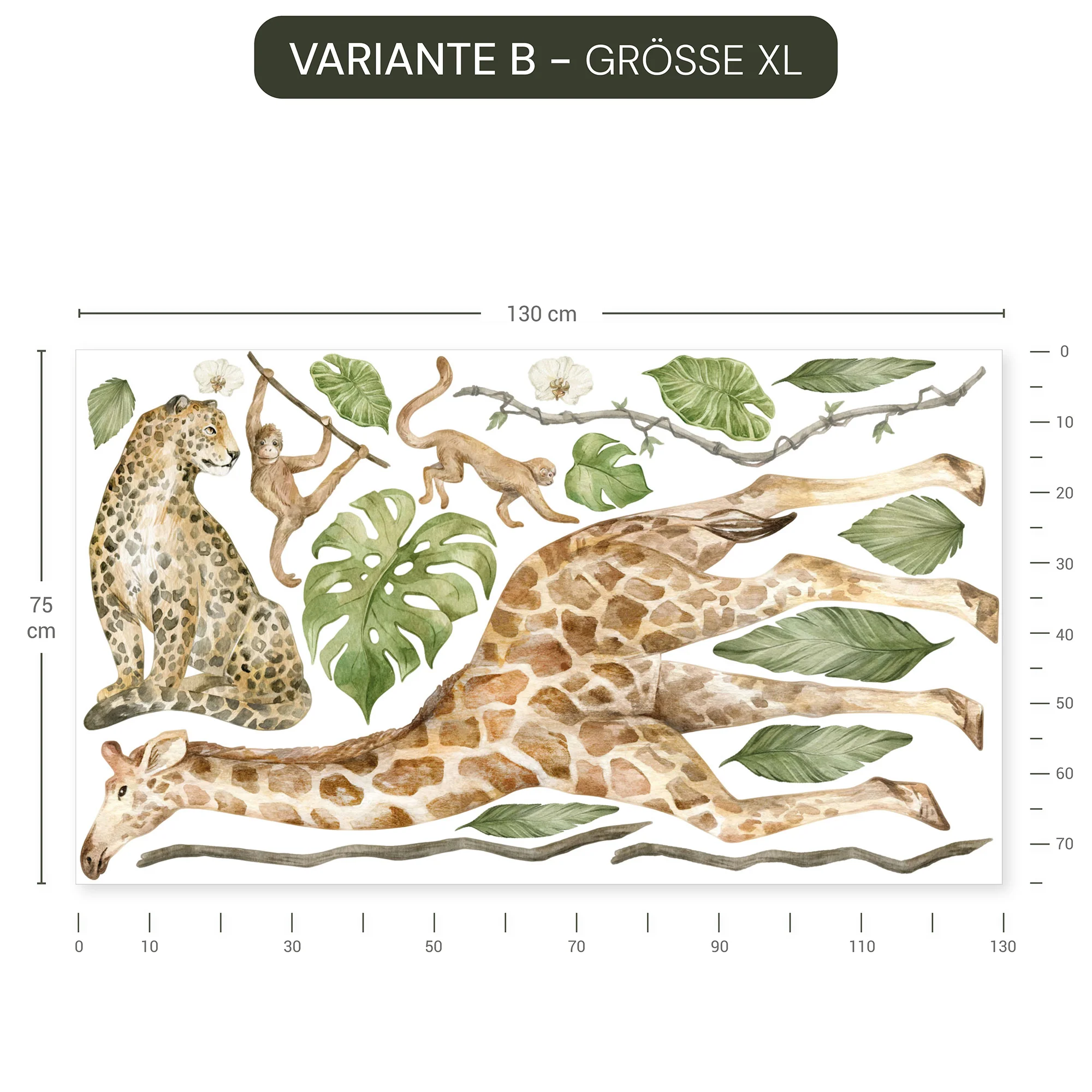 Wandsticker Safari Aquarell - Image 11