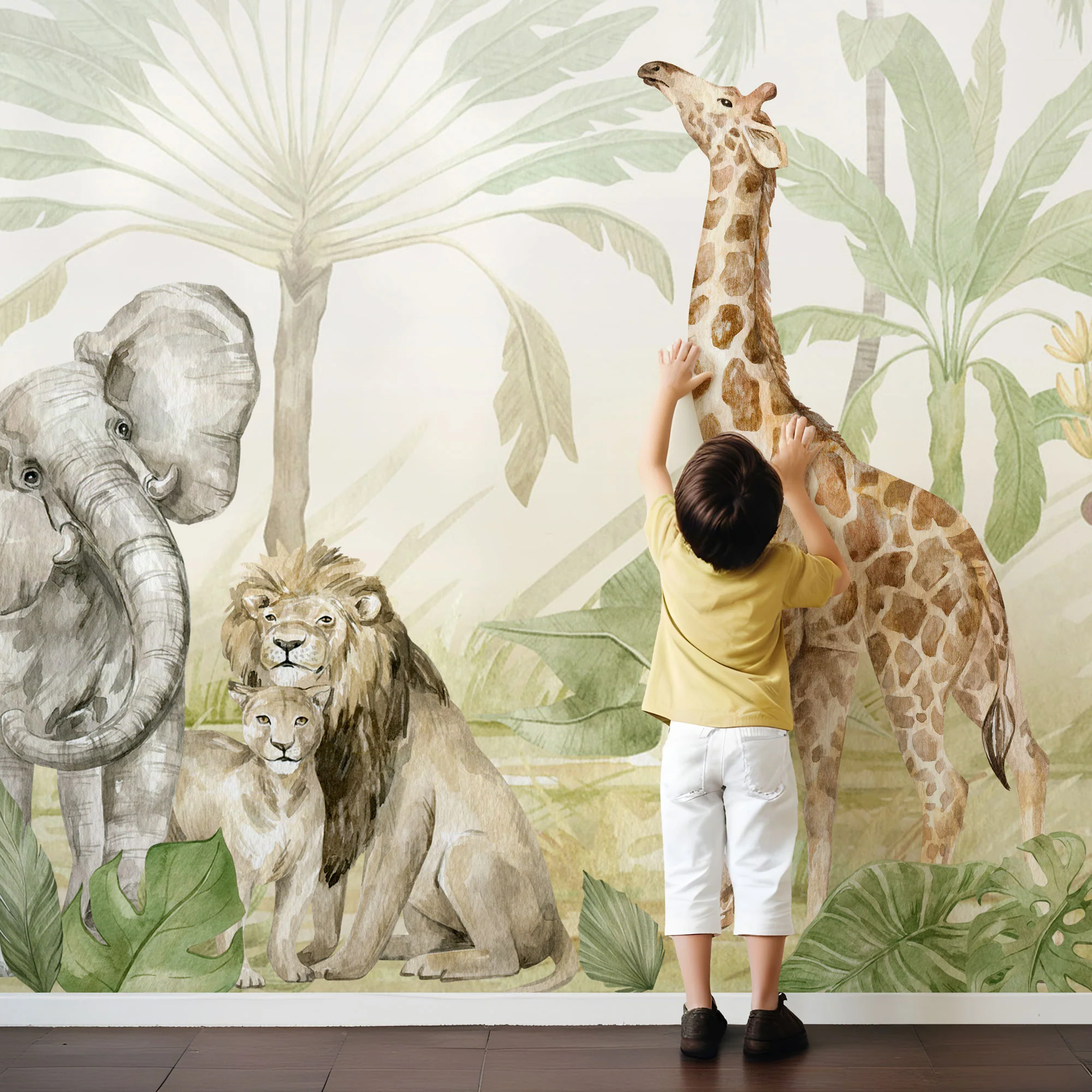 Wandsticker Safari Aquarell - Image 3