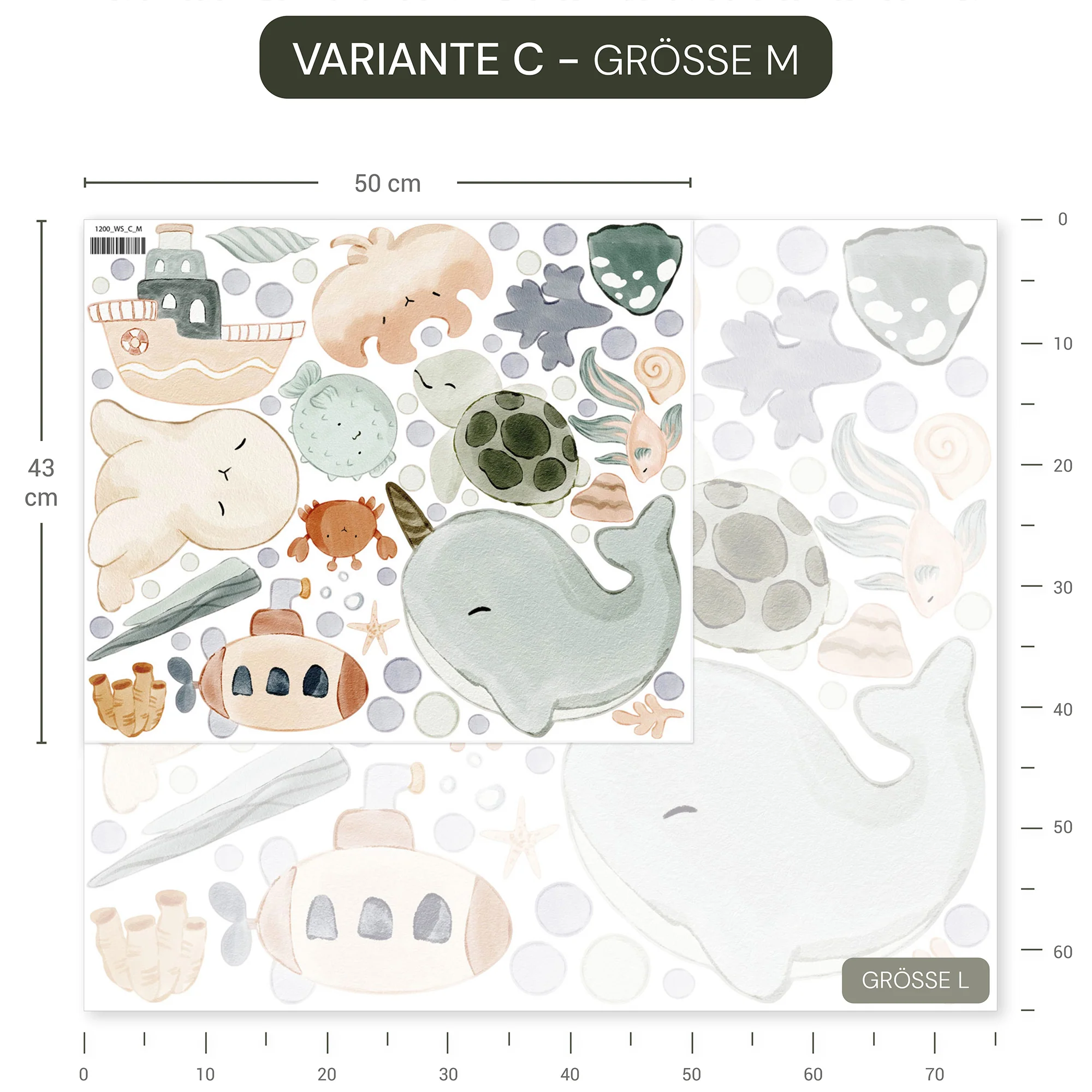Wandsticker Sea Baby - Image 13