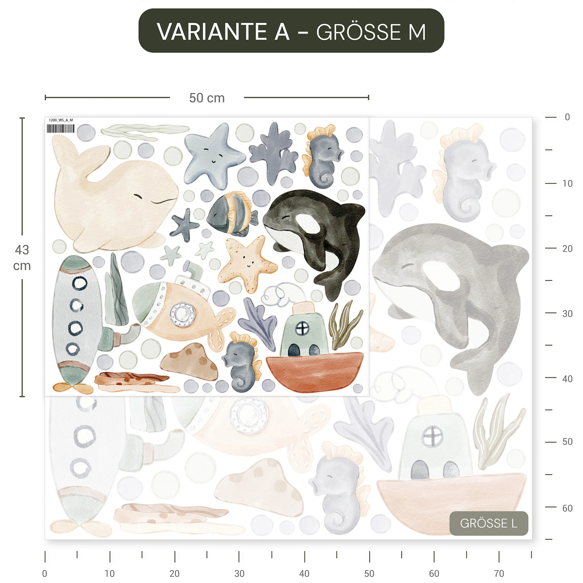 Wandsticker Sea Baby - Image 5