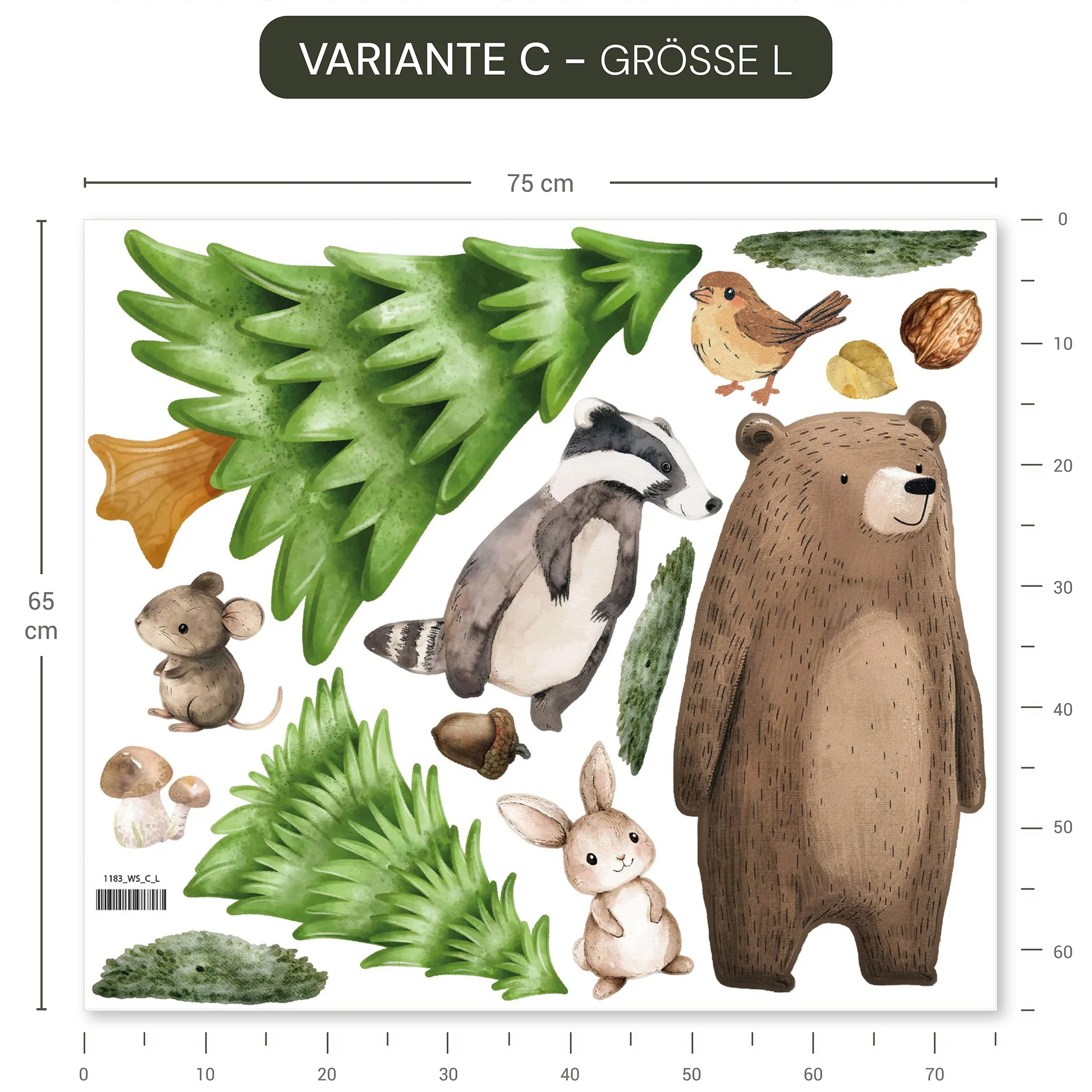Wandsticker Waldtiere - Image 10