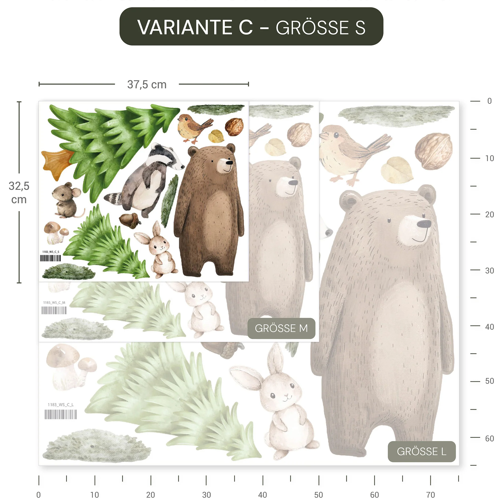 Wandsticker Waldtiere - Image 12