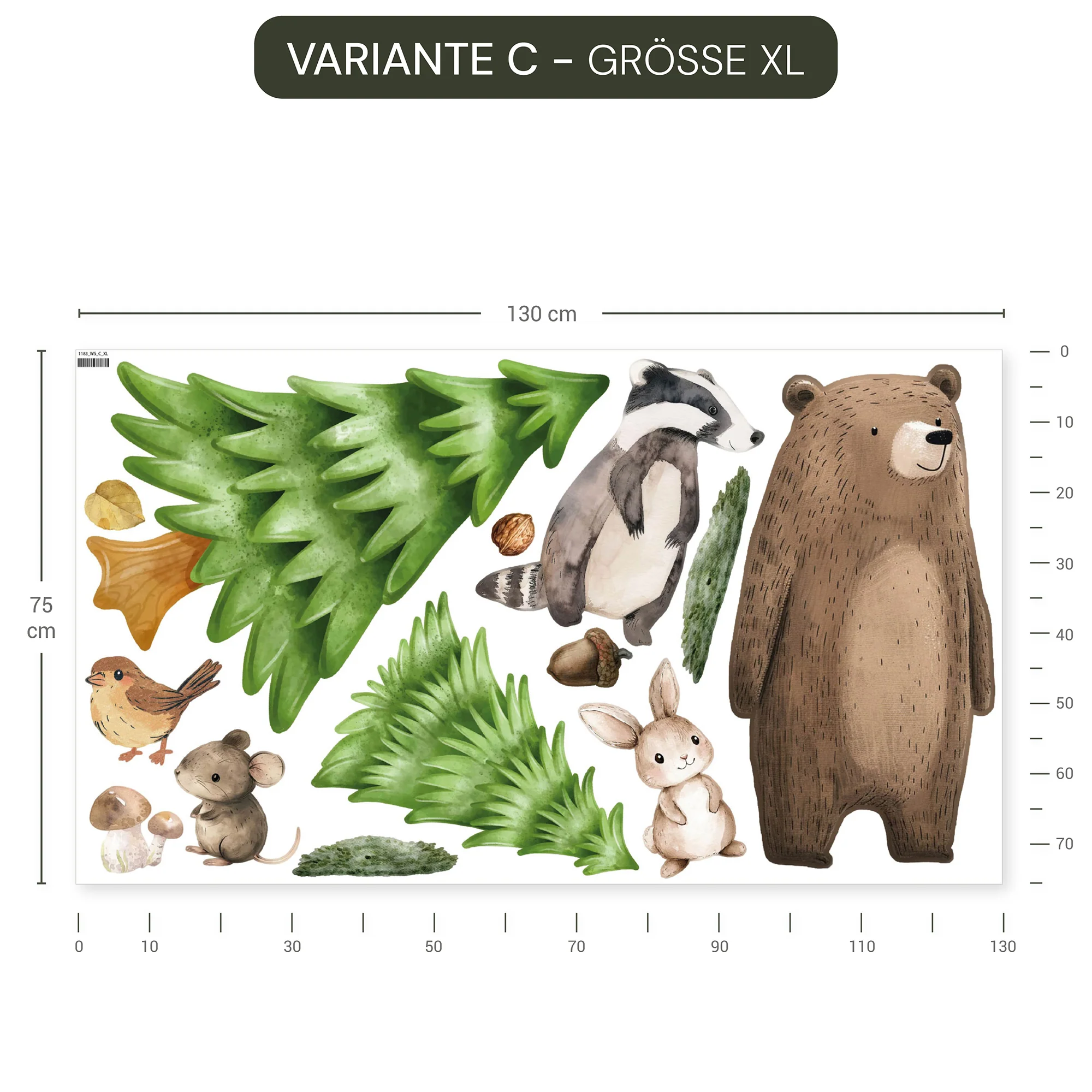 Wandsticker Waldtiere - Image 13