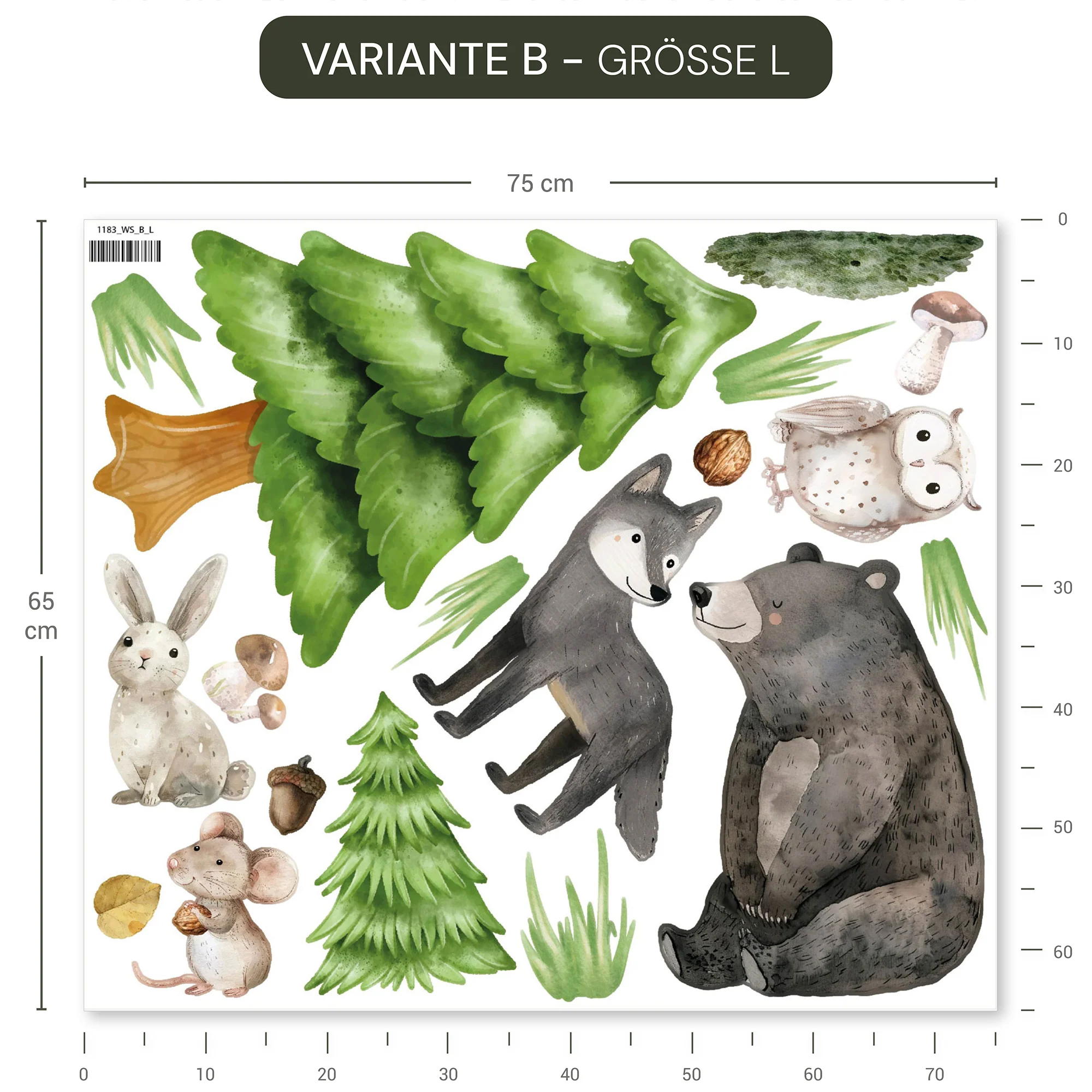 Wandsticker Waldtiere - Image 6
