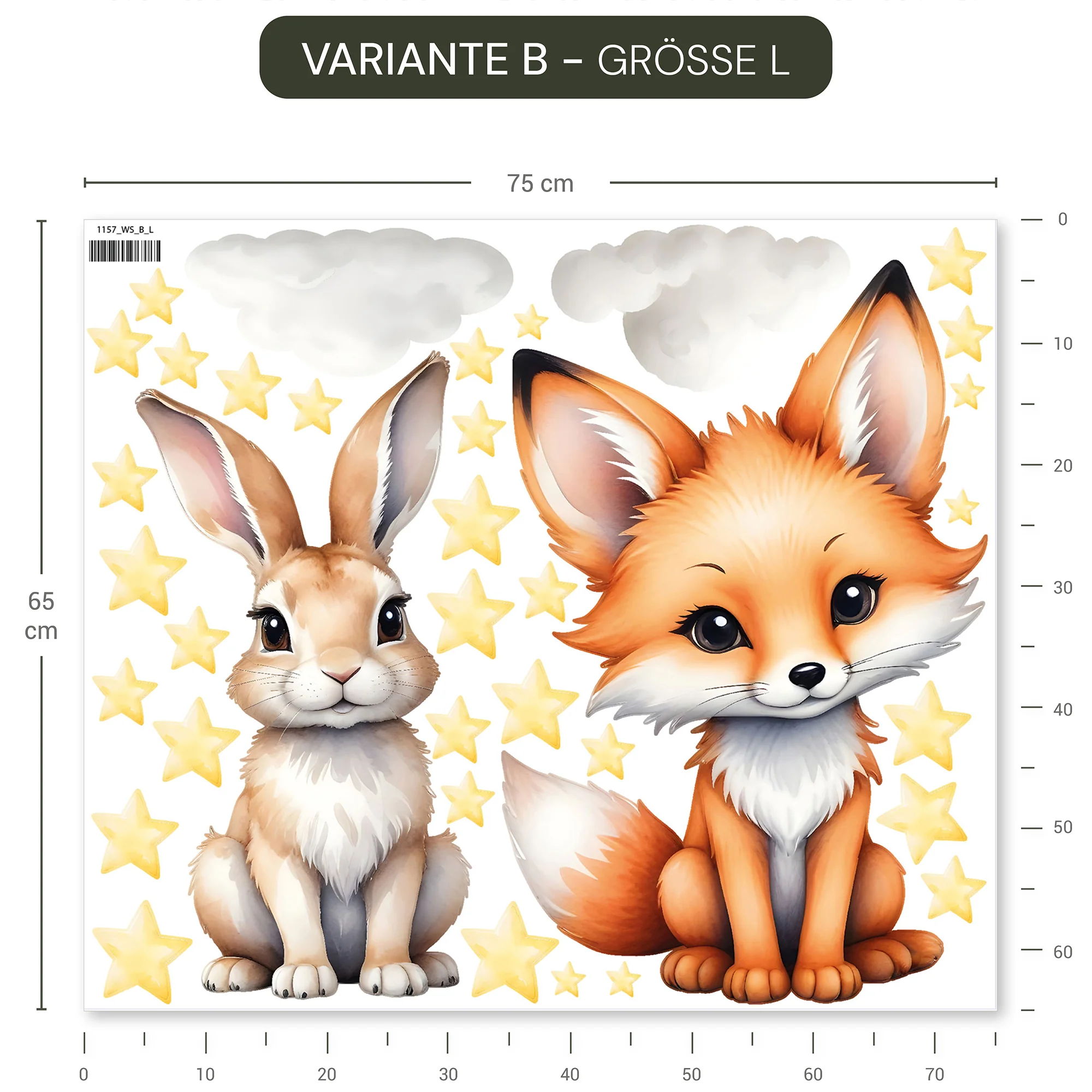 Wandsticker Waldtiere Cartoon - Image 10