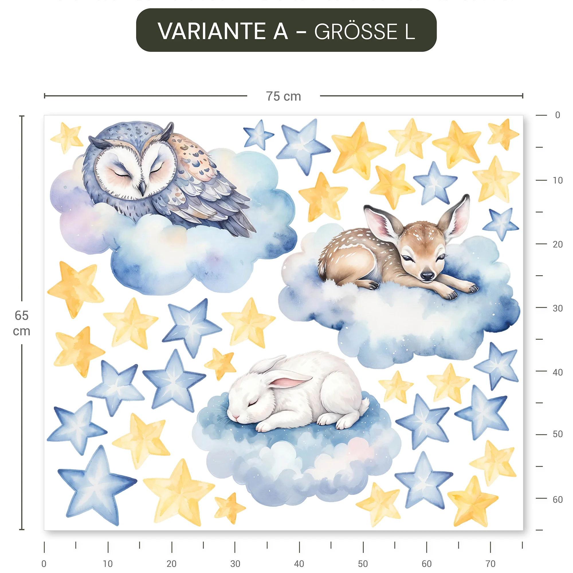 Wandsticker Wolken Tiere - Image 5