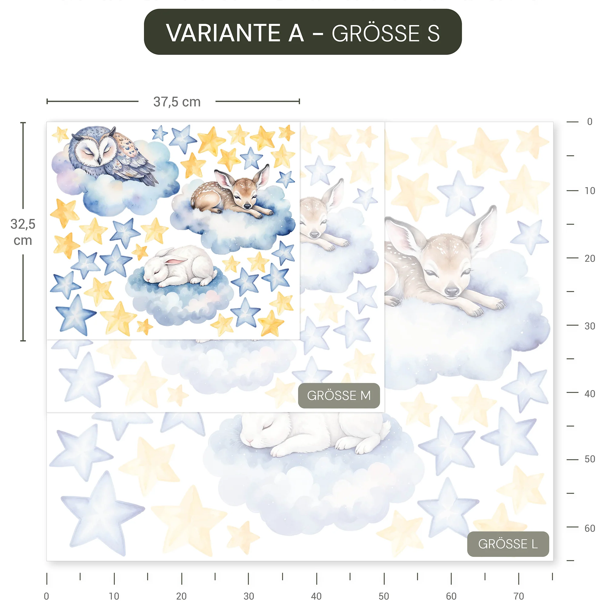 Wandsticker Wolken Tiere - Image 7