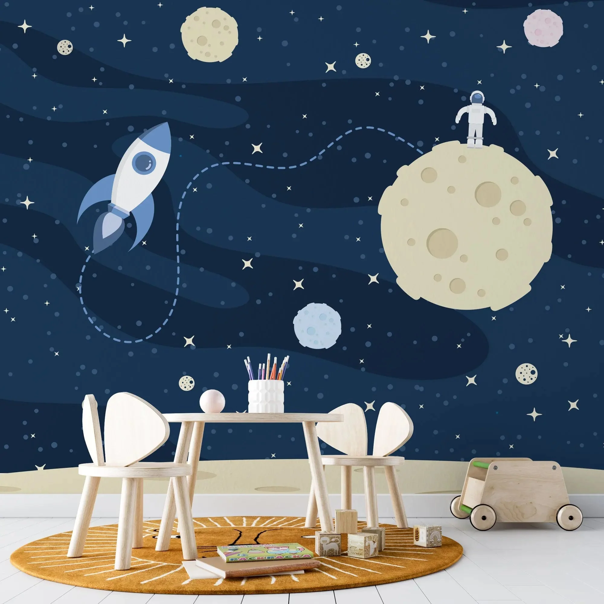 Kindertapete Welt­all mit As­tronaut - Image 3